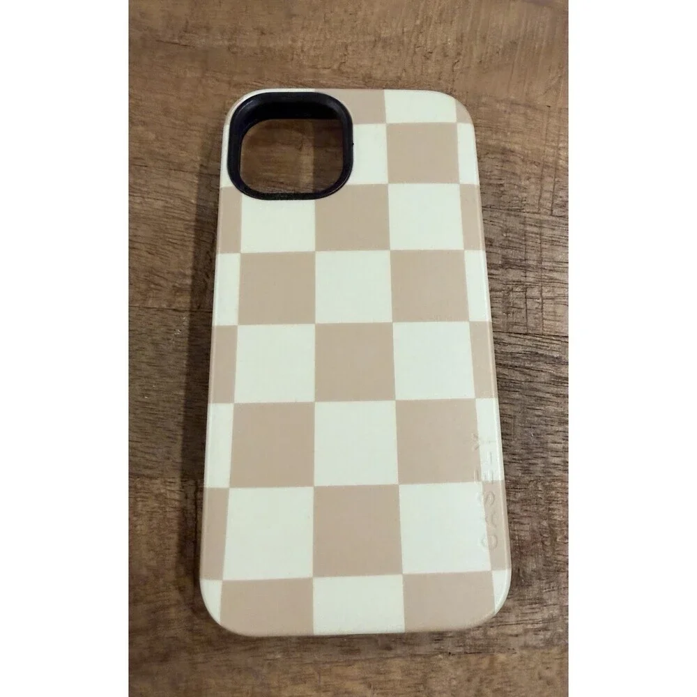 Casely Fit Check Checkerboard Nuetral Case iPhone 13 Magsafe